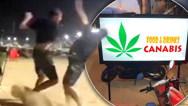 Concerns about cannabis as foreign tourist in Pattaya attacks Thai man complaining about public smoking