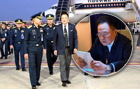 Hard working and under pressure Prime Minister Anutin returns from France to a packed domestic schedule
