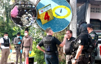 Police officer’s wife killed in troubled Pattani province on Monday holding her baby by hajib gunmen
