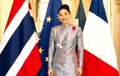 Thai Royal Princess honoured with Légion d'honneur presented in Paris during the Prime Minister’s visit