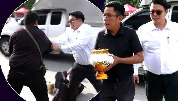Top official assaulted by delivery driver at funeral of deceased rider whom he collided with on road
