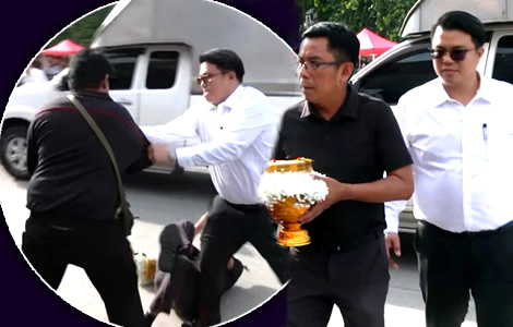 Top NACC official assaulted by delivery driver at funeral of deceased rider who he collided with on road