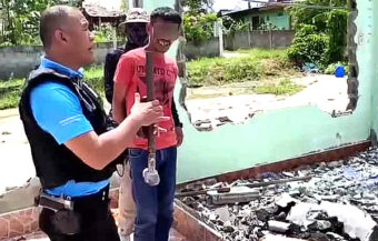 34 year old arrested in Udon Thani for wanton destruction of family home to pay for his chronic drug habit