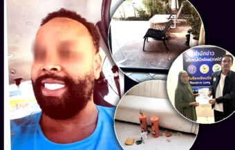Brit probed by police as CCTV shows him thrashing a rented villa in Phuket. Case now under review