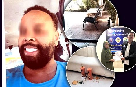 Brit reported to police after CCTV showed him thrashing a rented villa in Phuket. Case now under review