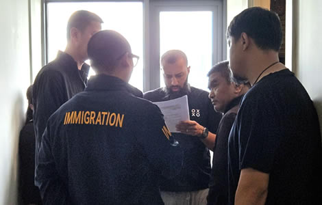 Drug mafia figures on the run from French authorities arrested on Wednesday in Immigration Bureau raid