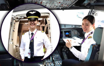 Highly qualified young woman becomes first Thai Airways female pilot in the hitherto all male cockpit