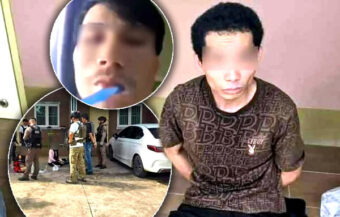 Hitman wanted by police for murder live streamed arrest scene and washed his teeth as officers waited outside