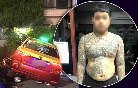Main suspect in Koh Samui taxi mafia murder arrested in Surat Thani. Two fugitives in gang still hunted