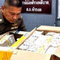 Man arrested at Mae Sai border point with 23 million baht in cardboard boxes smuggling it to Burma