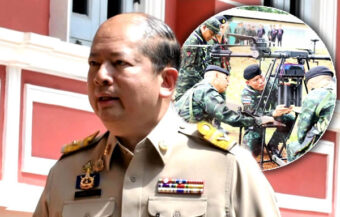 Minister and security official prepare to bolster the kingdom’s defences with a new drone warfare centre