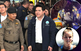 Minister visits Koh Samui to talk safety as concerns about the island’s roads grow over motorbike deaths