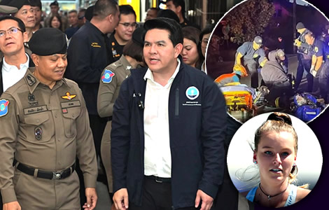 Minister visits Koh Samui to talk safety as concerns about the island’s roads grow over motorbike deaths