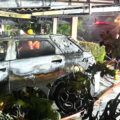 Khon Kaen Police probing a pre dawn blaze caused by a charging EV that burned down a family home