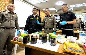Female courier who became wise to package helped police blow open meths drug trafficking jars to Japan