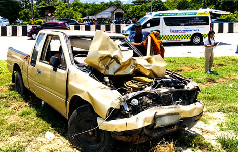 Questions asked in Bangkok after 11 year old drove a pickup truck into monks in procession killing nine