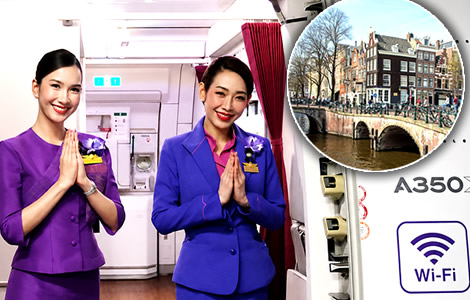 Thai Airways bolsters the kingdom's connection to Europe with a daily flight from Bangkok to Amsterdam