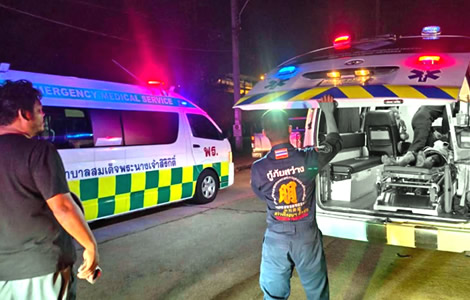 18 year old stabbed her naval service officer father with a scissors after a heated argument in Sattahip