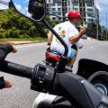 Emirati bad boys broke through Phuket police checkpoint. One kicked a pursuing officer’s motorbike