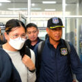 Freed 28-year-old Thai woman returns to Bangkok and meets Narcotics Suppression Bureau officers