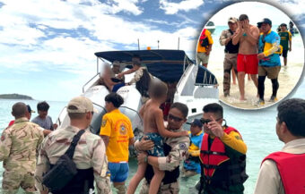 Frenchman and 2 sons found offshore of Koh Samui on Friday morning after overnight search called off