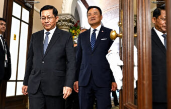 Isolated Myanmar military leader visits Bangkok against a storm of opposition from democracy groups