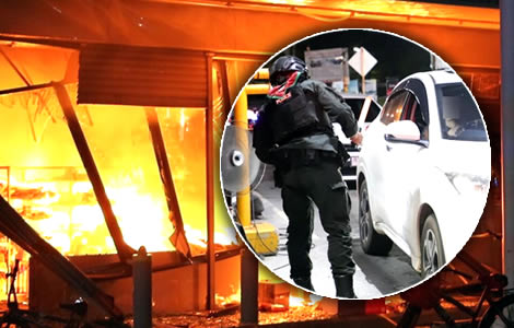 Major onslaught across southern provinces as the region is rocked by bombs, arson and attacks by gunmen