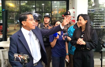 Ongoing legal war between Cabinet minister and People’s Party firebrand sees police station showdown