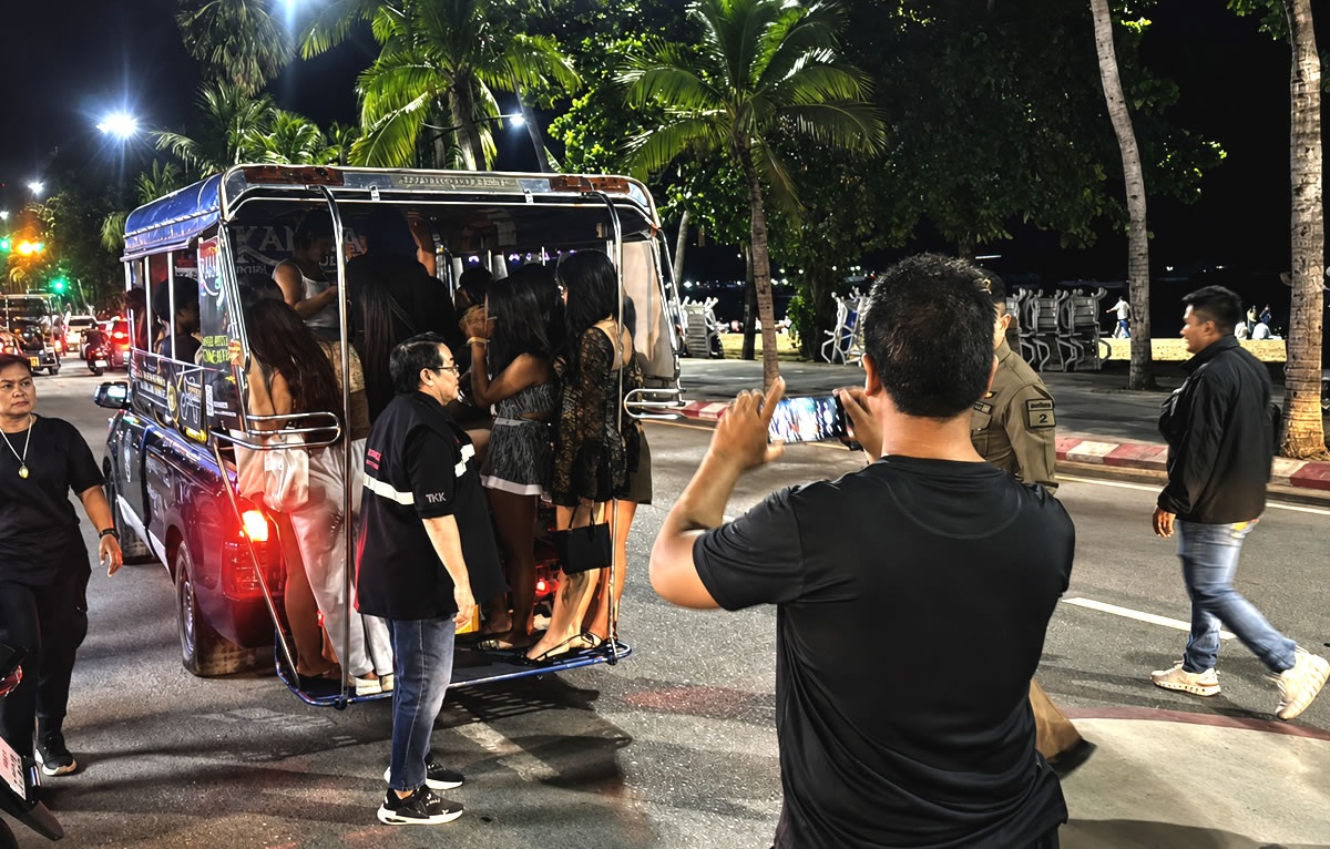 Pattaya police operation targets street sex workers ahead of expected arrival of US sailors on Wednesday