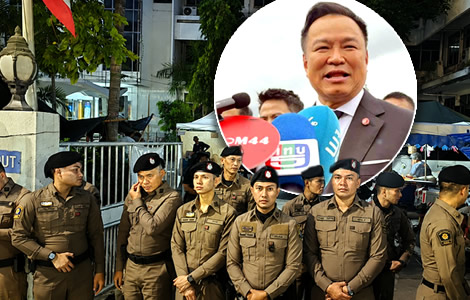 PM Anutin apologies for clashes on Thursday at Interior Ministry as a planned meeting ended in protest