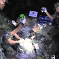 Police smash huge Mekong River 350 million baht meths shipment. Suspects fled leaving 10 million pills