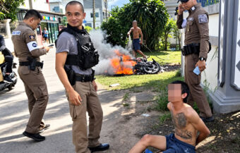 33 year old sets fire to Honda Scooby in Udon Thani after mother refused to buy him a more powerful ride