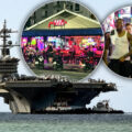 The boys are back in town. US servicemen return to Pattaya, a town they helped create, for wartime R&R