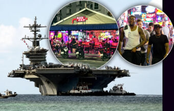 The boys are back in town. US servicemen return to Pattaya, a town they helped create, for wartime R&R
