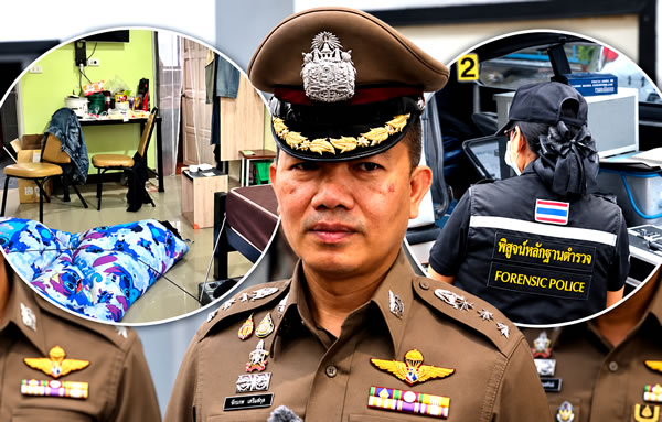 乌隆他尼警方正在追捕一名24岁女子遭电线勒死的凶手，该女子被发现全身赤裸。