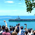 USS Abraham Lincoln departs Thailand after a special visit. Captain gave thanks for the very warm welcome