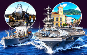 USS George HW Bush heading for Phuket for 6 days R&R. Docks October 5 with over five thousand sailors