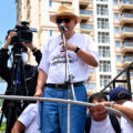 Veteran protest leader and media boss Sondhi begins his street protest campaign at Israel’s Embassy