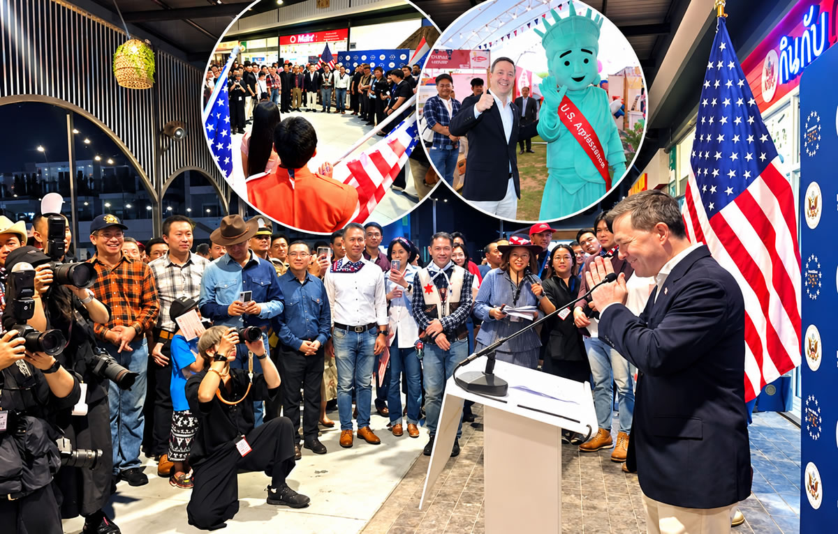 America reached out to Thais in Korat last weekend with a county fair show hosted by Ambassador O’ Neill