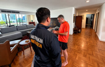 American company director arrested in Bangkok Thursday for failing to over a million baht in wages