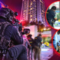 Armed police action in Nonthaburi as man wanted for attempted murder sought to evade an arrest warrant