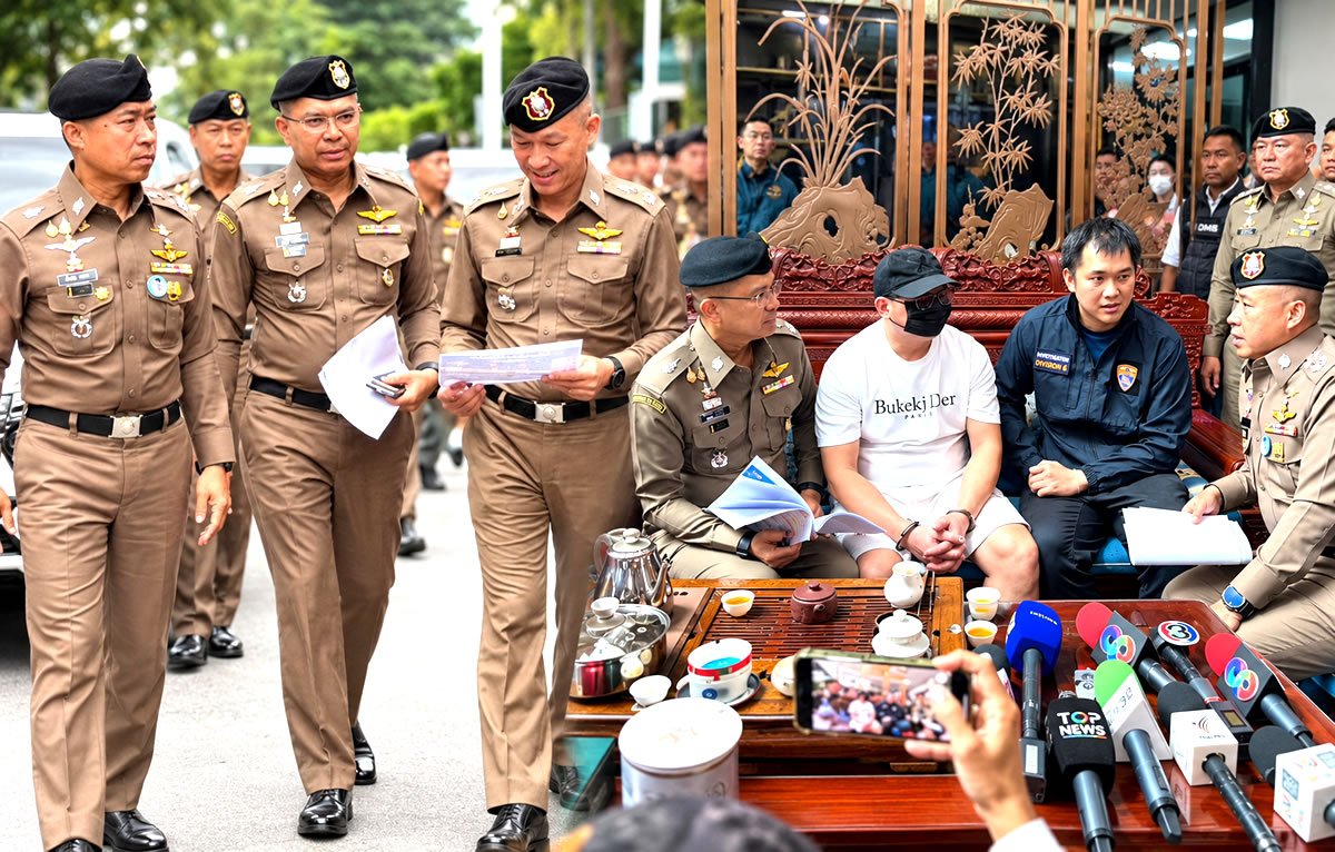 Eleven arrested in Saturday property raids linked to foreigners with links to criminality across Bangkok