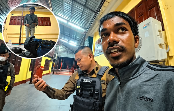 一位身无分文的印度YouTube博主在泰国旅行时，在乌隆他尼寺庙遇到麻烦，被要求离开。