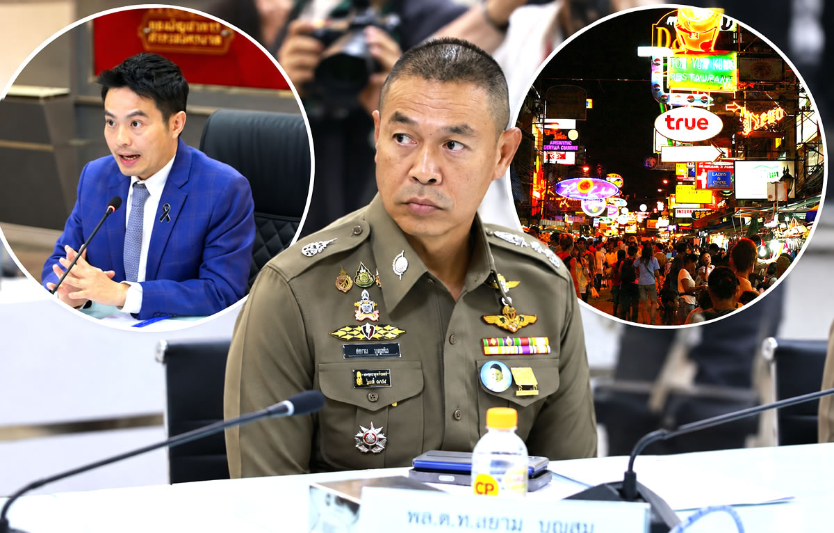Minister holds high-level talks after venue licensing clampdown turned Khaosan Road dark after midnight