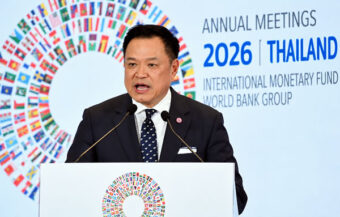 Prime Minister Anutin talks of an economy driven by ‘quality growth’ at the Bangkok IMF World Bank forum